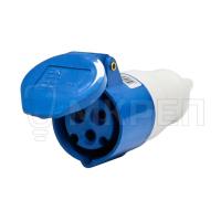 Розетка силовая переносная, IP44, НТ-213/16А, 220V 2Р+Е