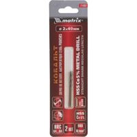 Сверло, по металлу, 2 мм, HSS, 2 шт.// Matrix