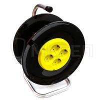 Катушка для удлинителя, 4 входа с заземлением