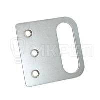 Проушина, 55*55*1,5мм, цинк