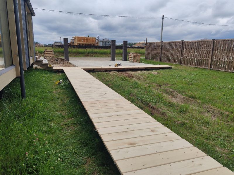 Делаем тротуар. Самый простой способ.