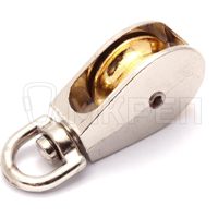 Блок одинарный, 40мм, 1-1/2'', с хромированным роликом