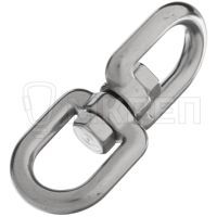 Вертлюг никелированный, 2 кольца, 16мм