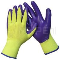 Перчатки нейлоновые с нитриловым покрытием