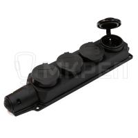 Колодка герметичная с заземлением, 4 входа