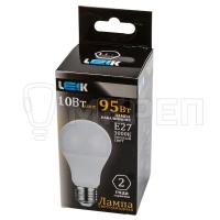 Лампа LED LEEK, E27, 10W, 3000К, А60