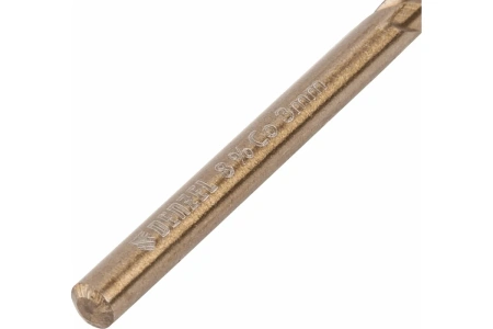 Сверло, по металлу, 3 мм, HSS Co-8% // Denzel