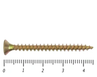 Саморез желтый PZ 5х45, 400шт., Коробочка