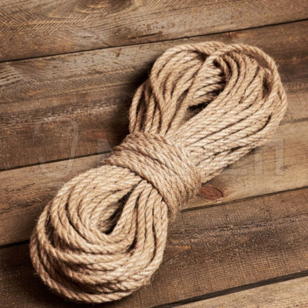 Веревка джутовая, d=6мм