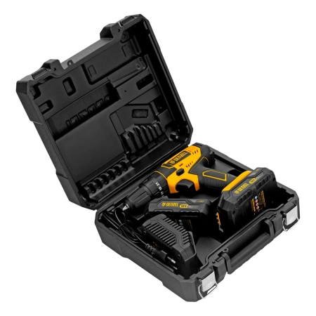 Дрель-шуруповерт аккумуляторный, ударный, CIDB-18-02, 18 В, Denzel