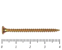 Саморез желтый PZ, 6х40 100шт., (Гриппер)
