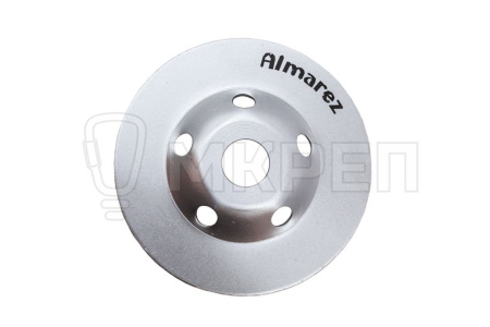 Чашка алмазная шлифовальная, 125x22мм, 2-рядная