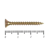 Саморез желтый PZ 3.5х30, 500шт., Коробочка