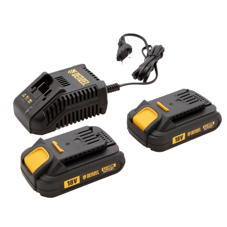 Дрель-шуруповерт аккумуляторный, CDL-IB-18-02, 18 В, Denzel