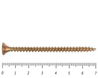 Саморез желтый PZ, 4х70 50шт., (Гриппер)