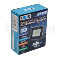 Прожектор светодиодный LEEK, 20W, 6500K IP65