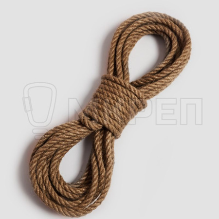 Веревка джутовая, d=8мм