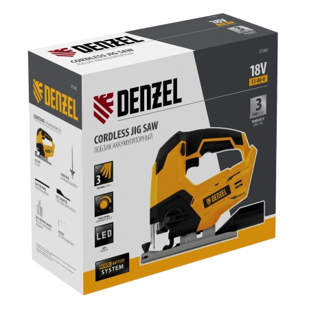 Лобзик аккумуляторный CJ-80-0, 18В, Denzel