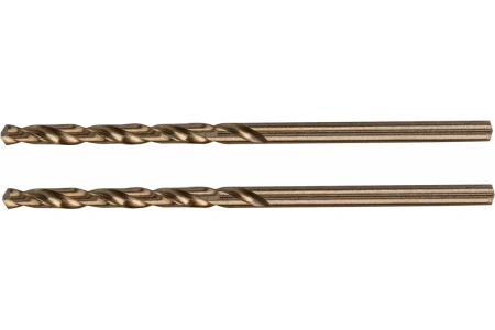 Сверло, по металлу, 2,5 мм, HSS Co-8%, 2 шт.// Denzel
