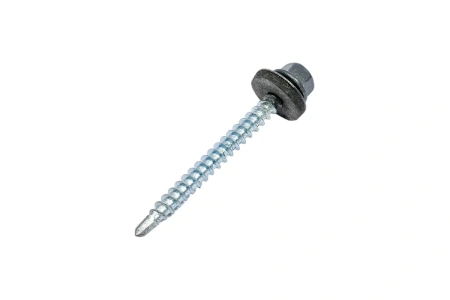 Саморез кровельный Zn, 4,8х51, RAL-7024 графитово-серый, 50шт (Гриппер)