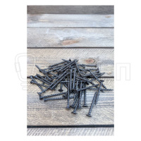 Саморез усиленный, 3.5х45мм 600шт., черный по дереву