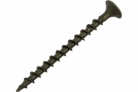 Саморез усиленный, 3.5x35мм, черный по дереву