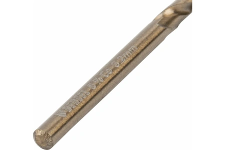 Сверло, по металлу, 3,2 мм, HSS Co-8% // Denzel