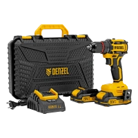Дрель-шуруповерт, аккумуляторная, бесщет., Denzel