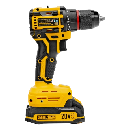 Дрель-шуруповерт, аккумуляторная, бесщет., Denzel