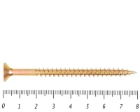Саморез желтый PZ, 5х80 50шт., (Гриппер)