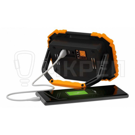 Фонарь-прожектор, 10W, светодиодный, аккумуляторный Фотон