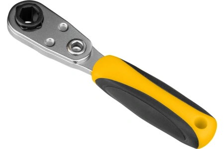 Ключ-трещотка, для бит, 1/4", 52 зуба, CrMo Denzel