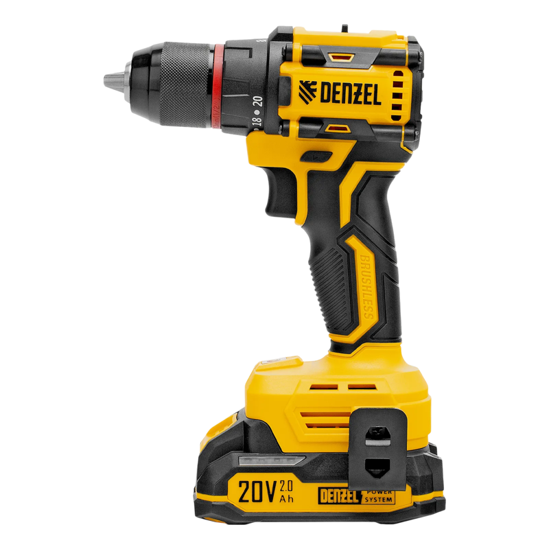 Дрель-шуруповерт, аккумуляторная, бесщет., Denzel