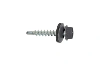 Саморез кровельный Zn, 4,8х29, RAL-7024 графитово-серый 100шт (Гриппер)