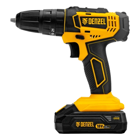 Дрель-шуруповерт аккумуляторный, ударный, CIDB-18-02, 18 В, Denzel