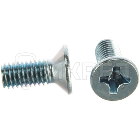 Винт потайной шлиц-крест DIN965, 6х35мм
