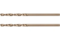 Сверло, по металлу, 2 мм, HSS Co-8%, 2 шт.// Denzel