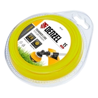 Леска для триммера, круглая, 2 мм х 15 м, блистер, FLEX CORD, Denzel